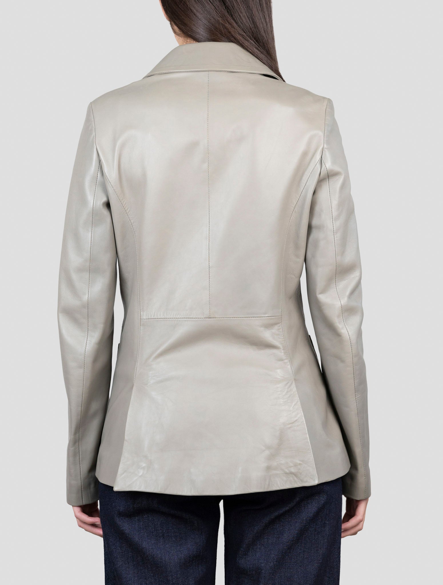 Kiton Green Leather Blazer