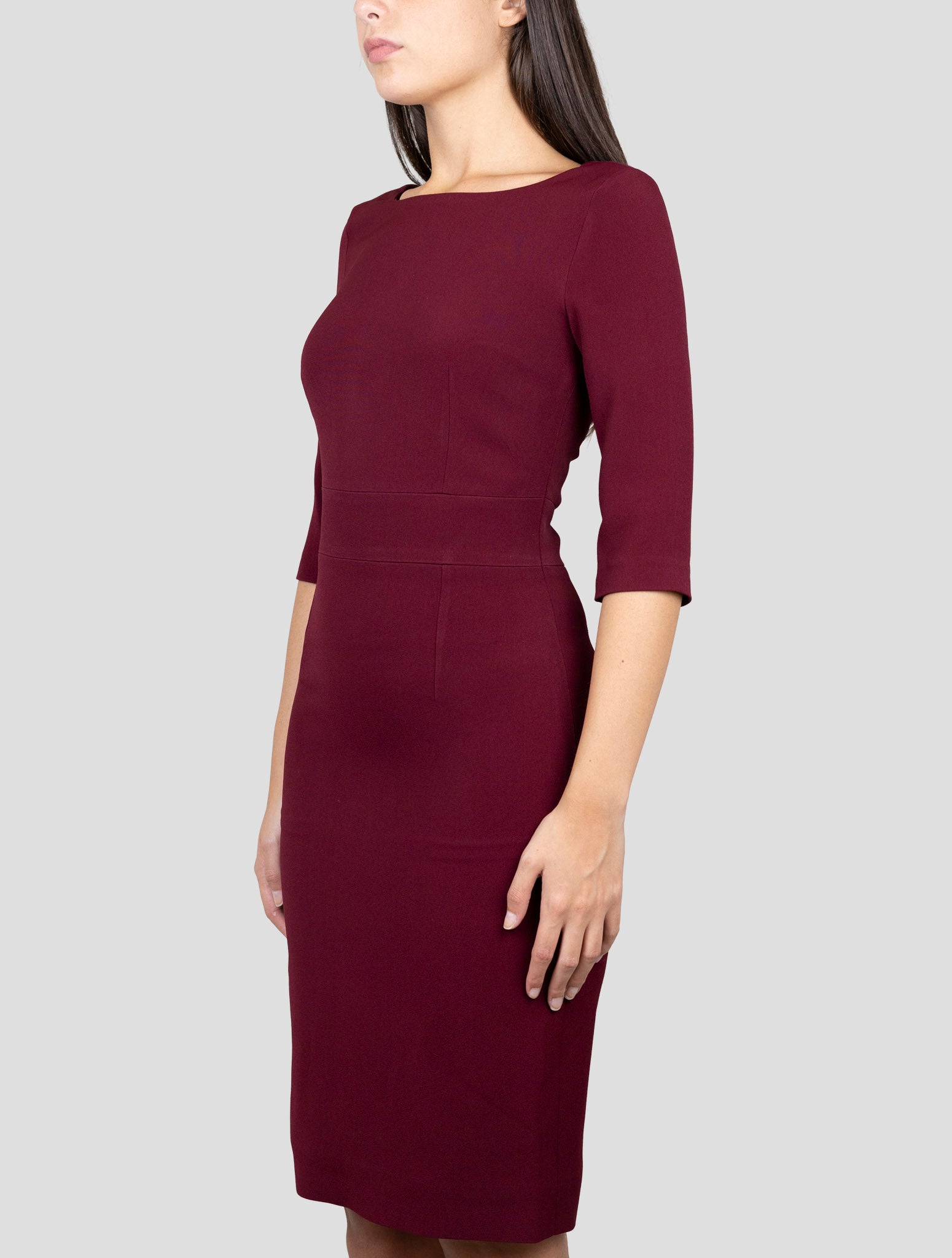 Kiton Burgundy Dress Detail