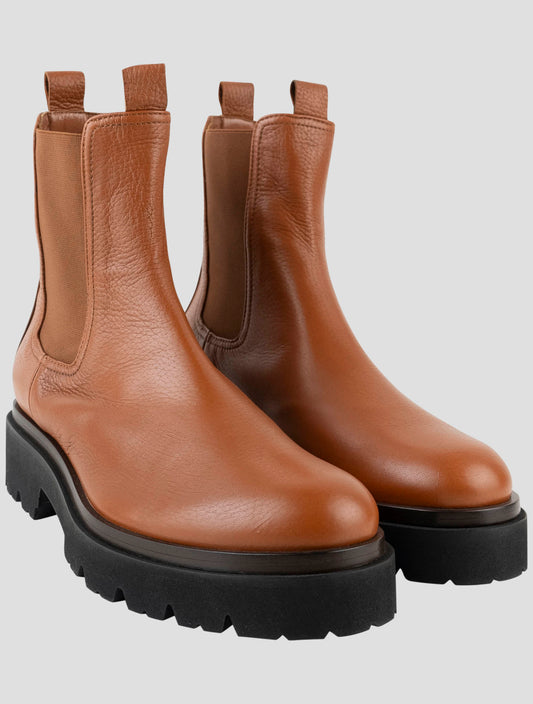 Kiton Brown Leather Boots