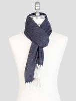 Kiton Blue Cashmere Wool Scarf