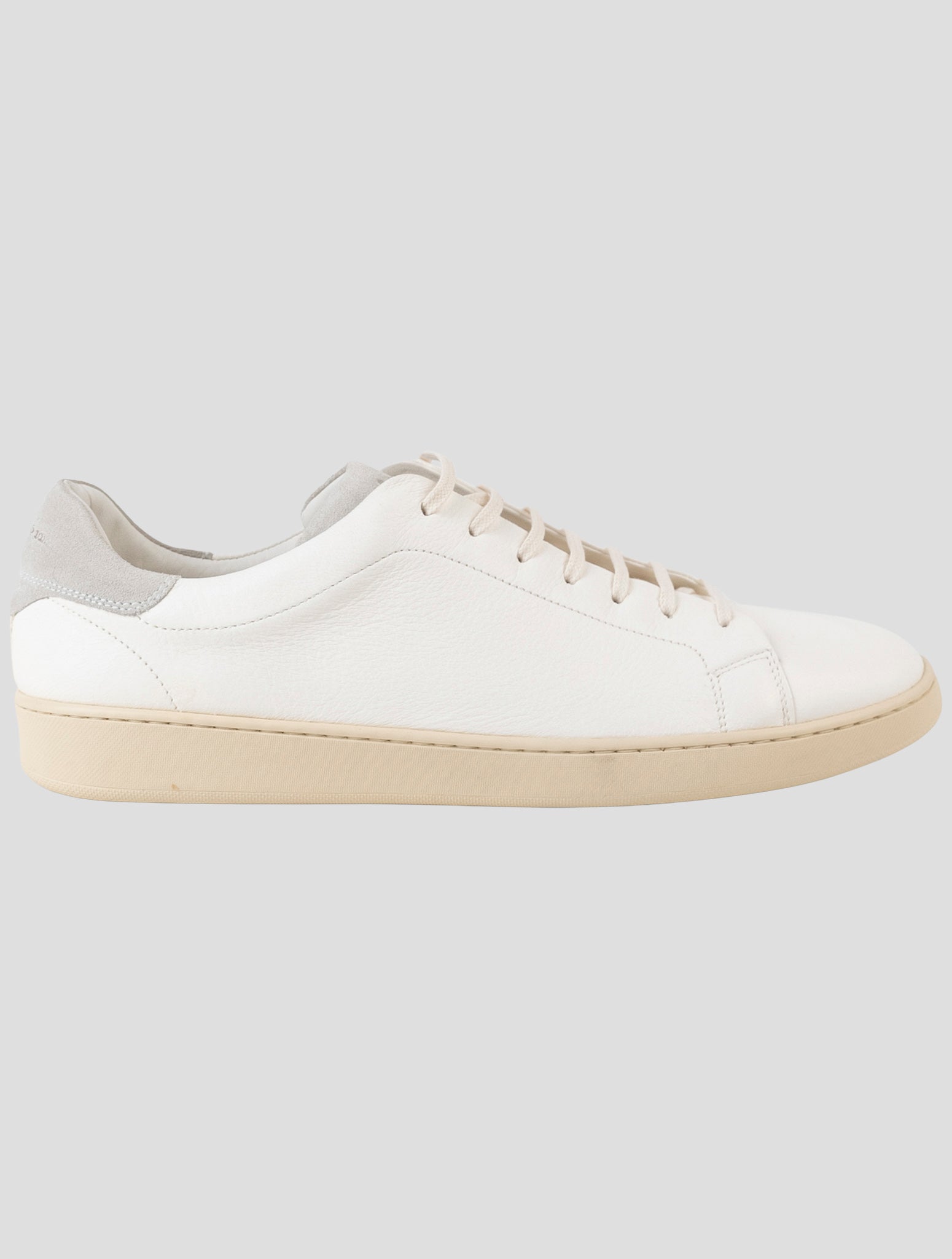 Kiton White Leather Sneakers