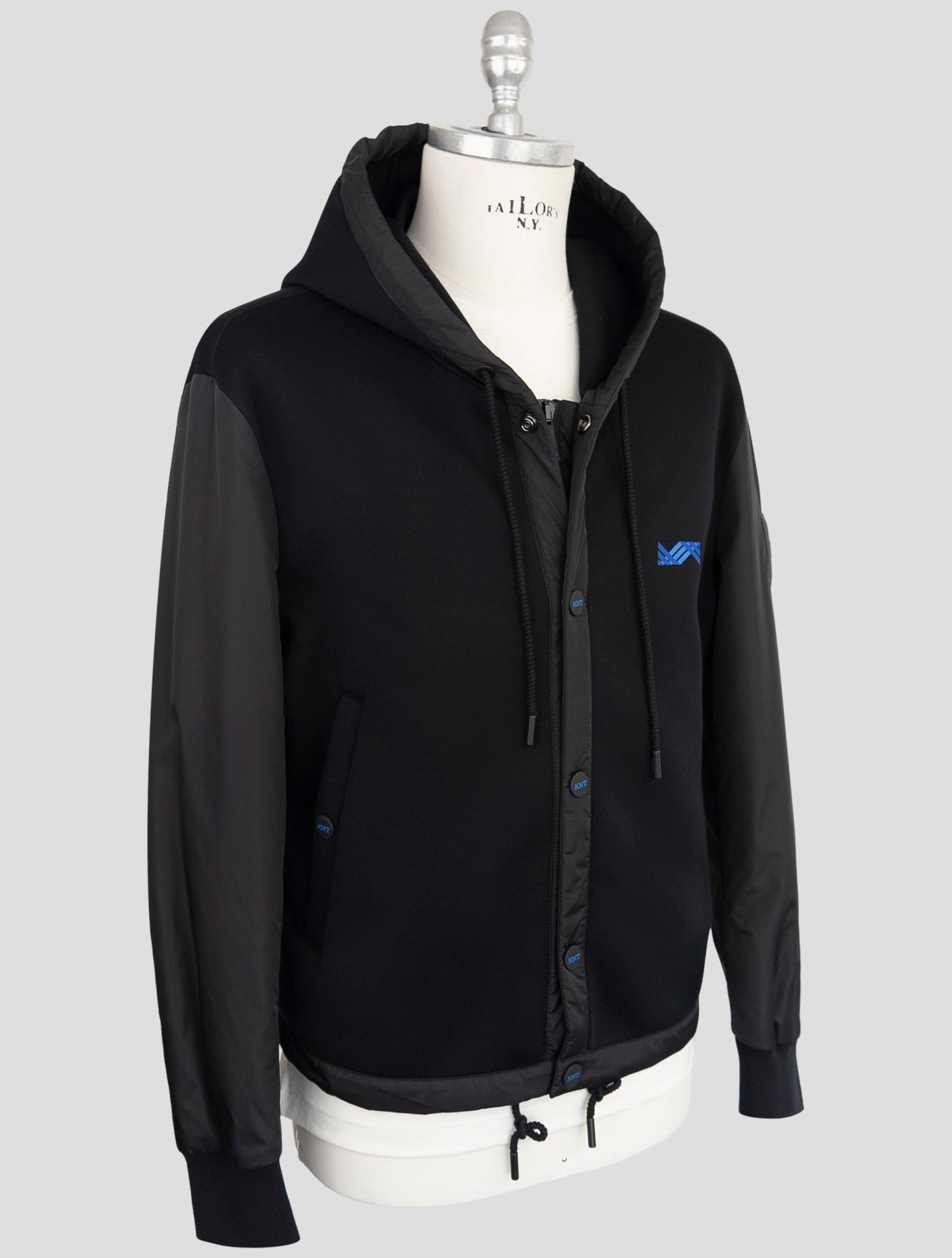 Kiton Knt Black Modal Pl Coat
