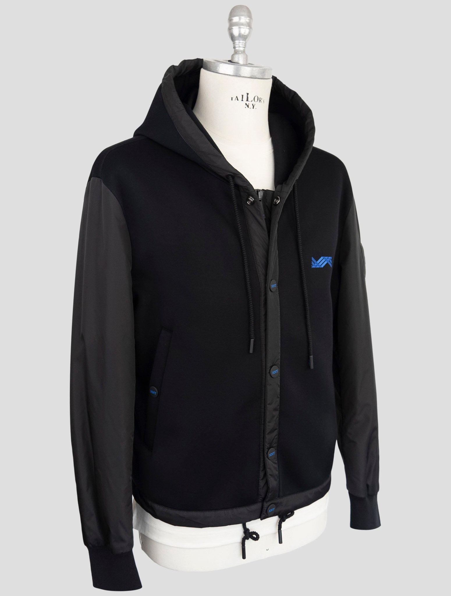 Kiton Knt Black Modal Pl Coat