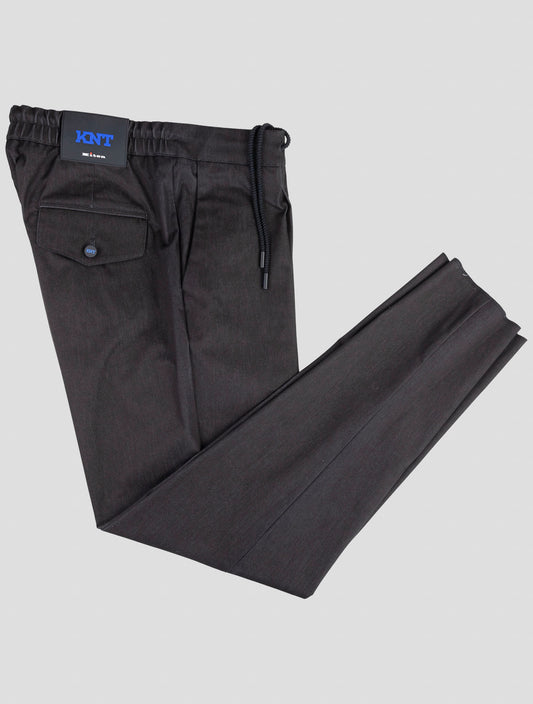 Kiton Knt Black Cotton Pa Ea Pants