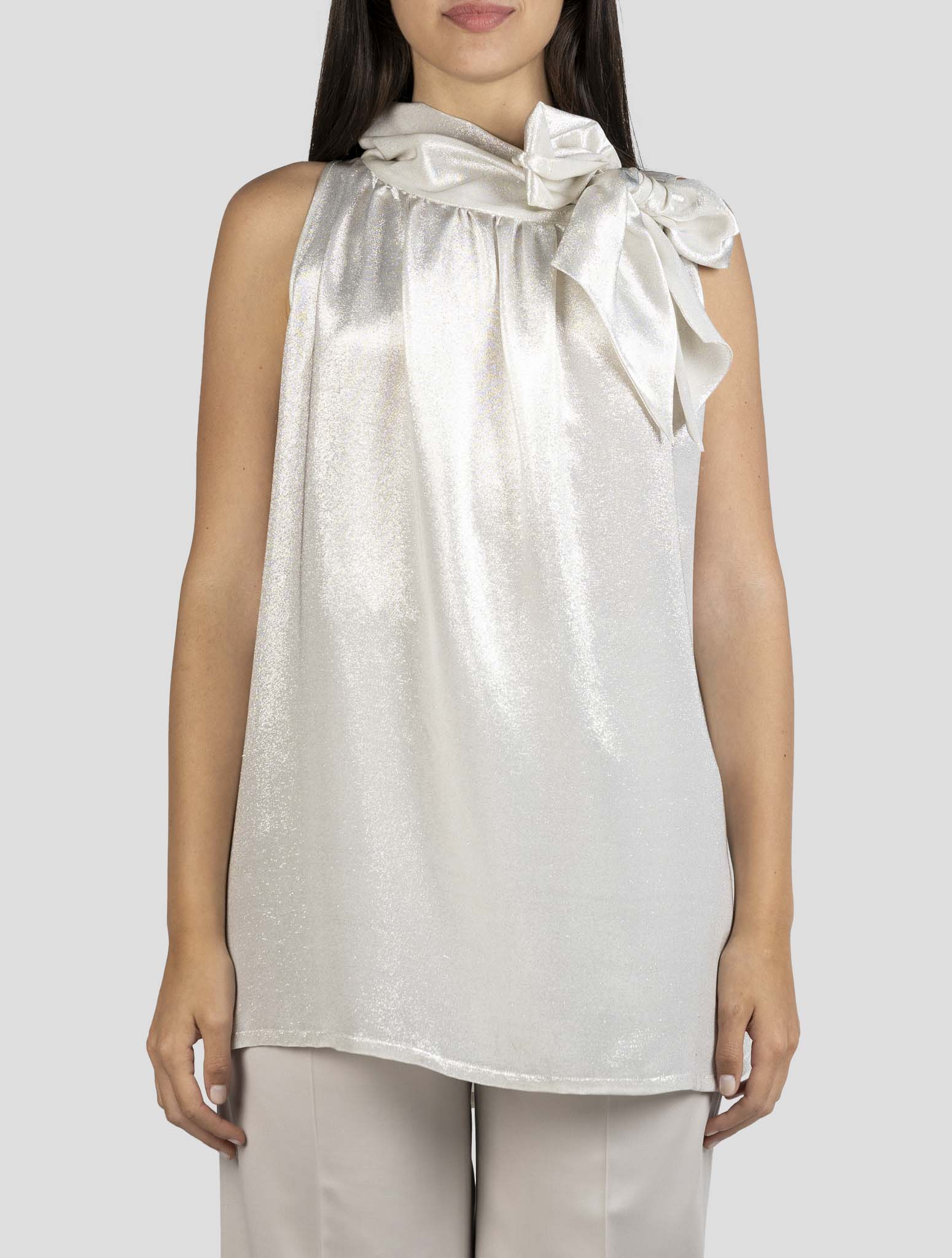 Kiton Silver Silk Pl Tank Top
