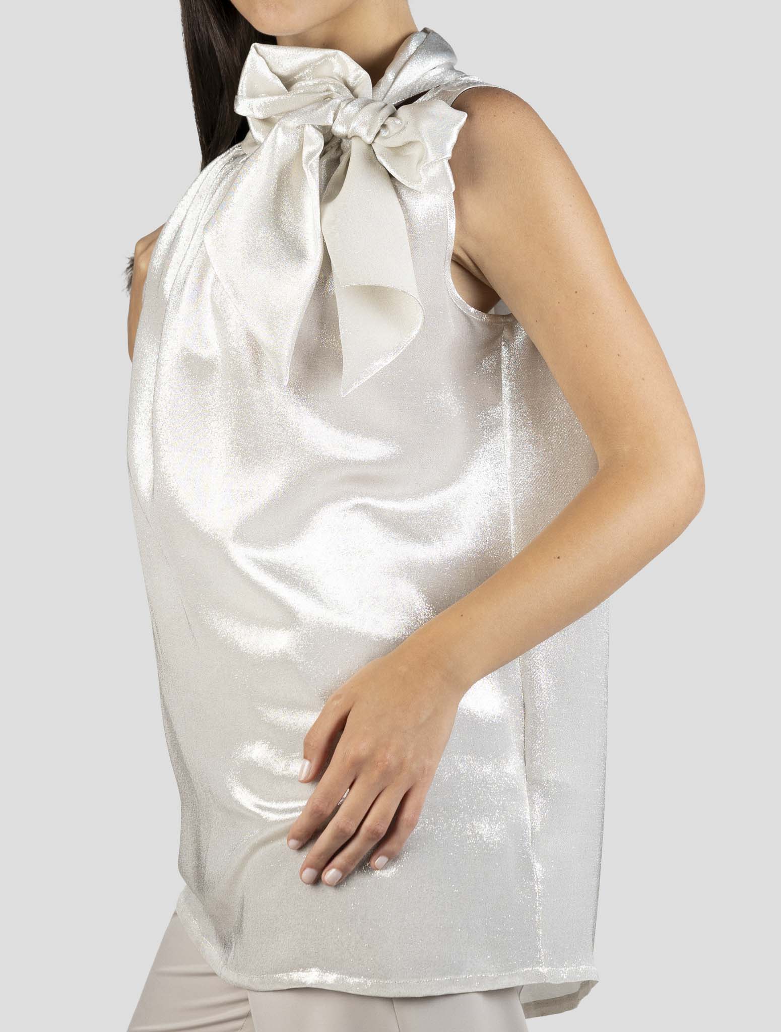 Kiton Silver Silk Pl Tank Top