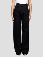 Kiton Black Cotton Pl Viscose Jeans