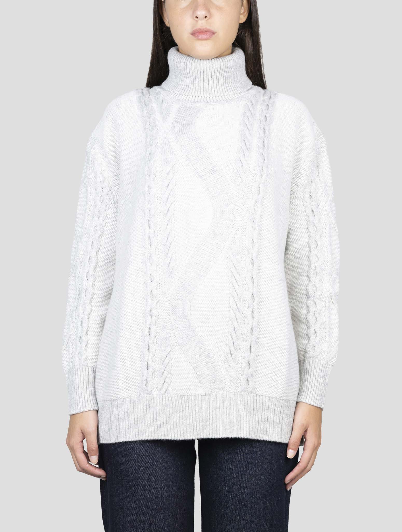 Kiton Gray Cashmere Sweater Turtleneck