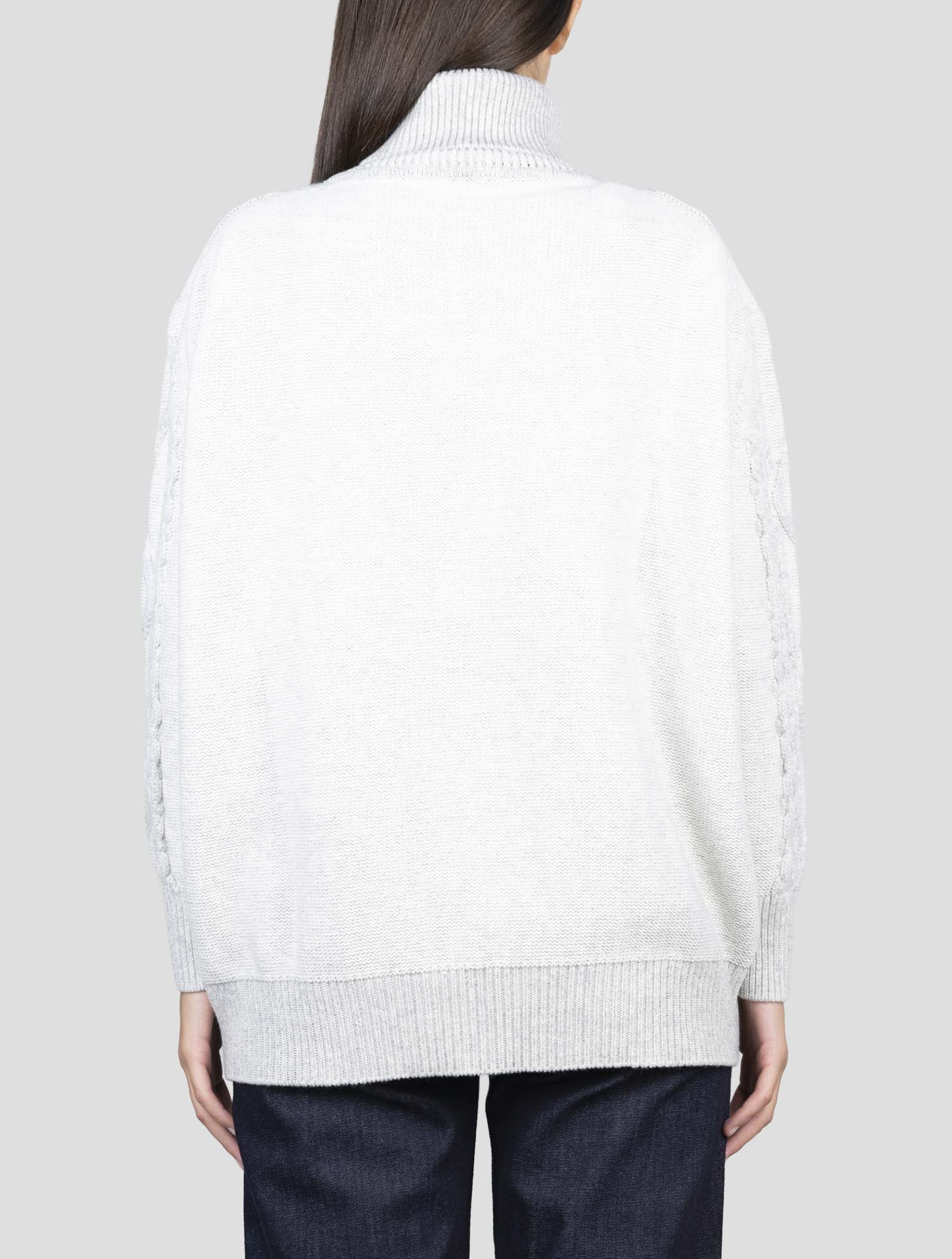 Kiton Gray Cashmere Sweater Turtleneck