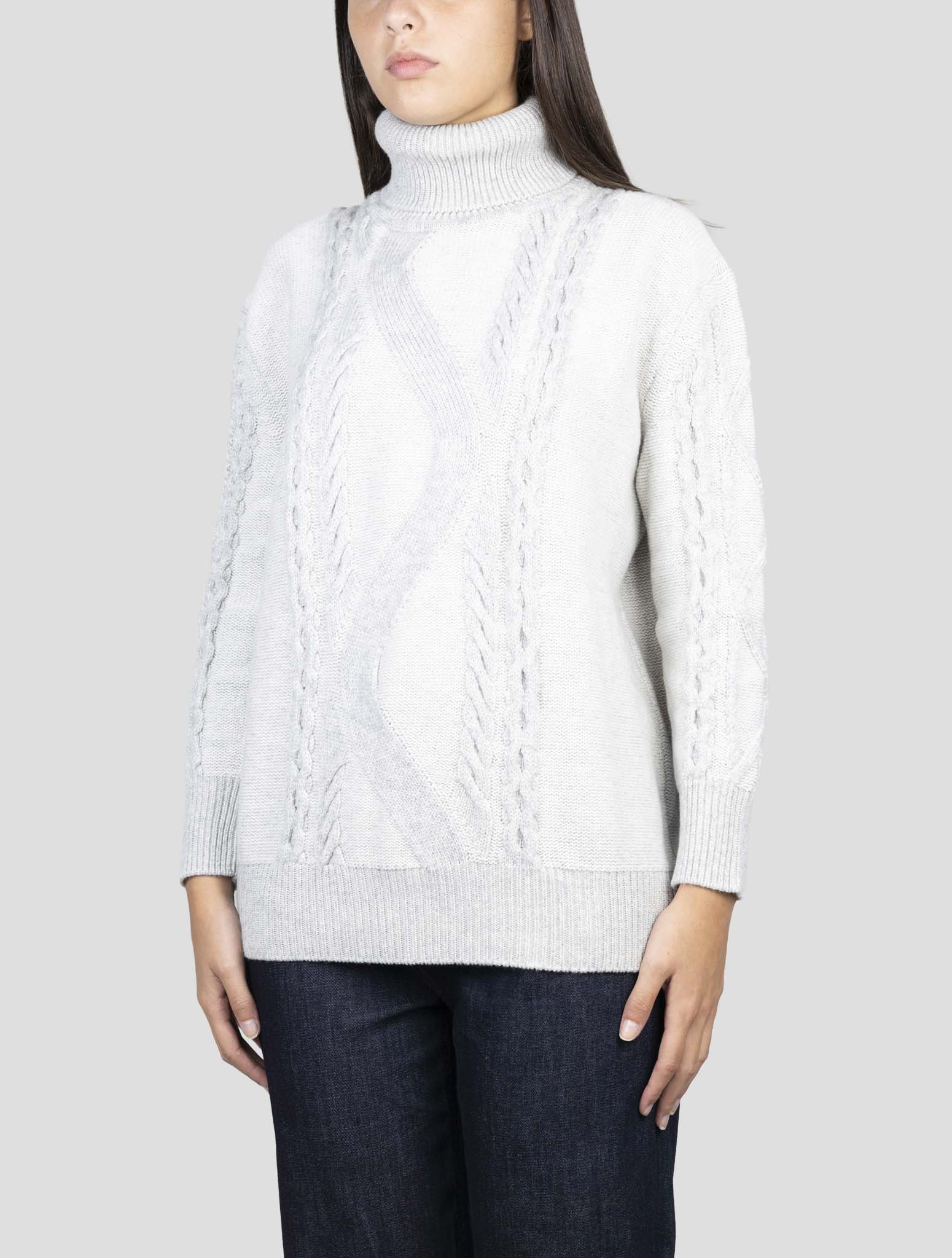 Kiton Gray Cashmere Sweater Turtleneck