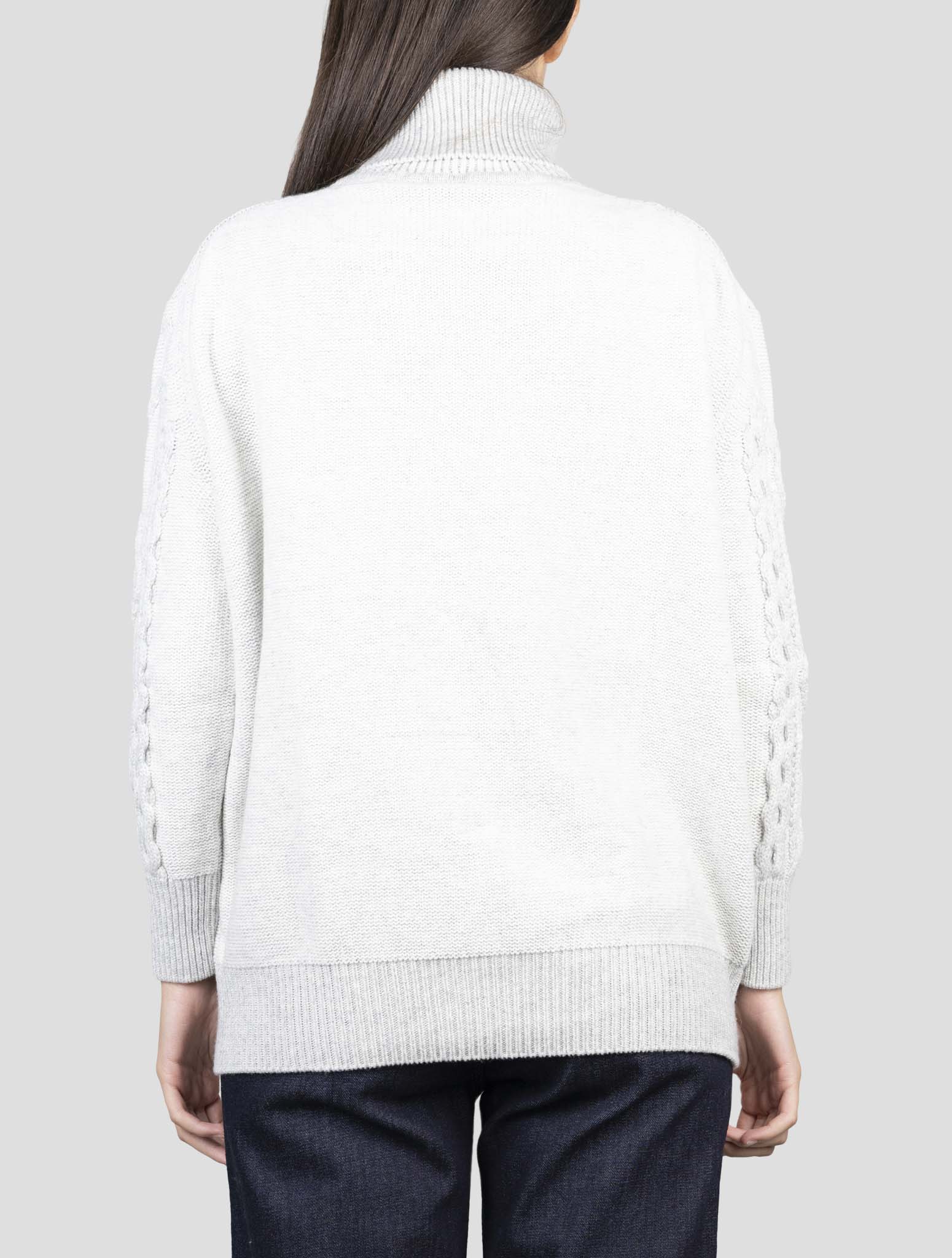 Kiton Gray Cashmere Sweater Turtleneck