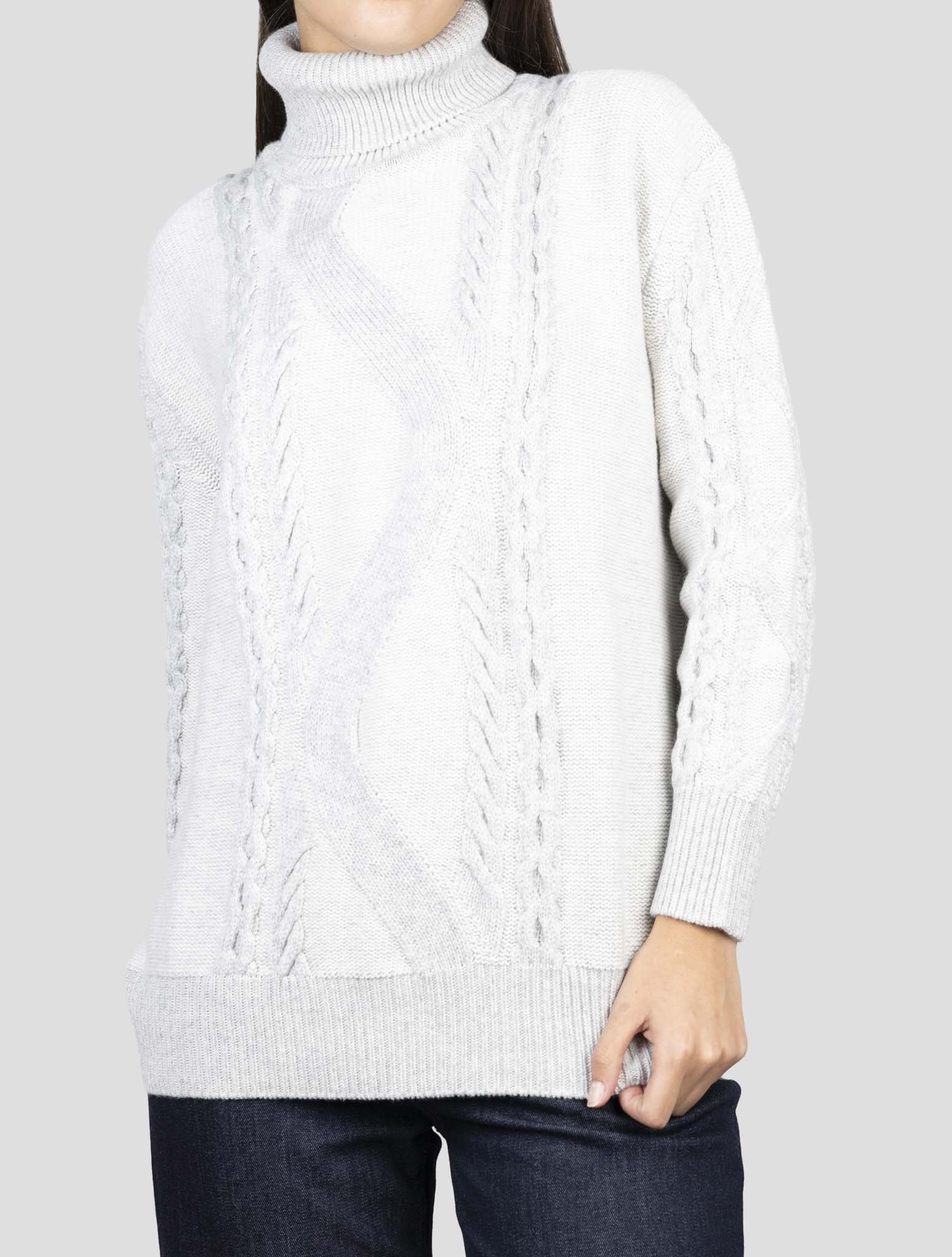 Kiton Gray Cashmere Sweater Turtleneck
