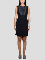 Kiton Black Cotton Viscose Pa Dress