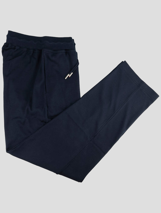 Kiton Blue Cotton Jogging Pants