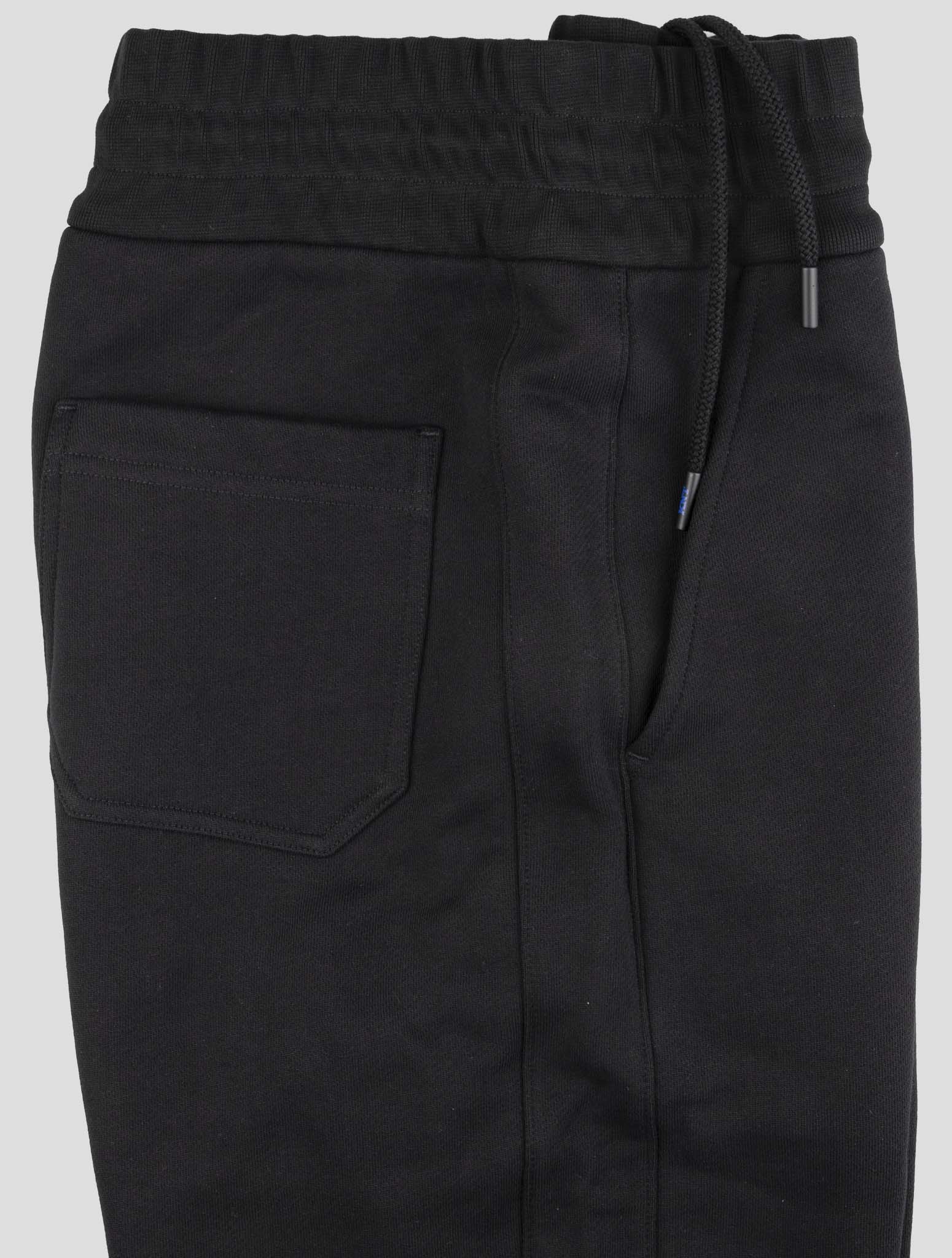 Kiton Knt Black Cotton Jogging Pants