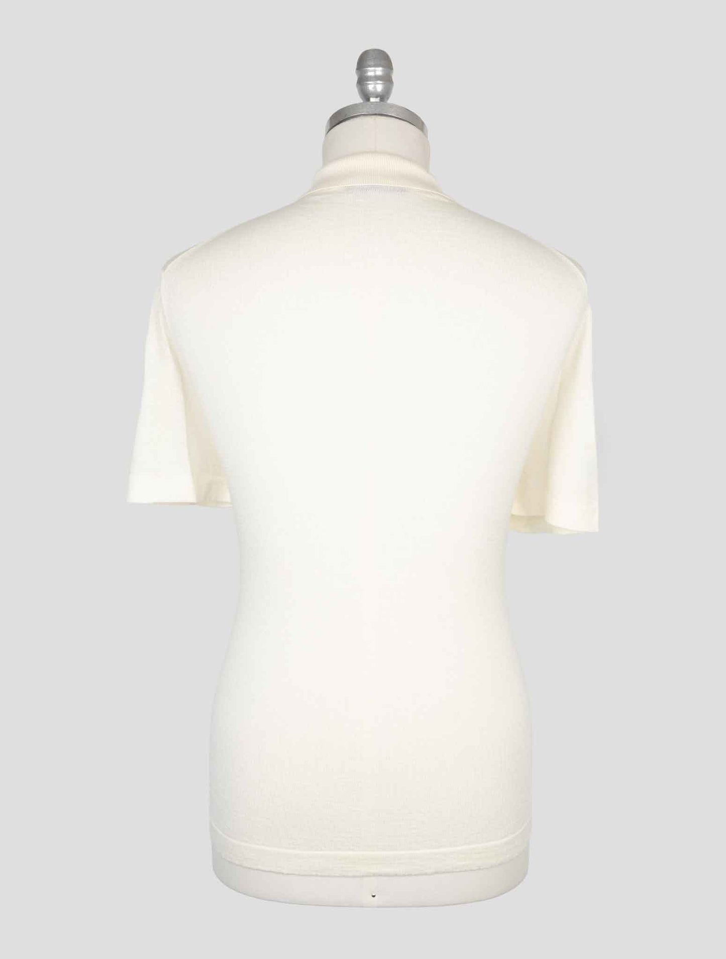 Kiton Knt White Virgin Wool Silk Shirt