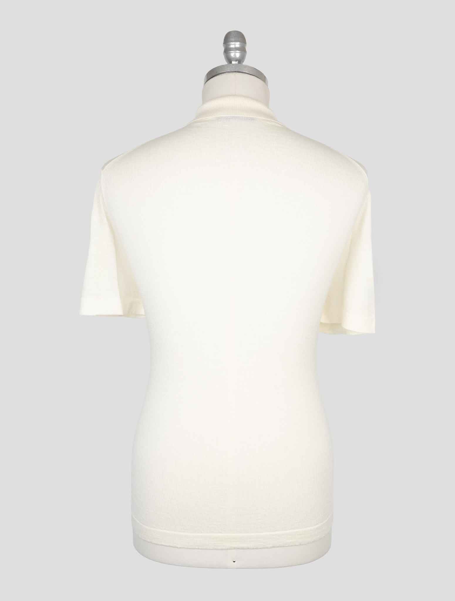 Kiton Knt White Virgin Wool Silk Shirt