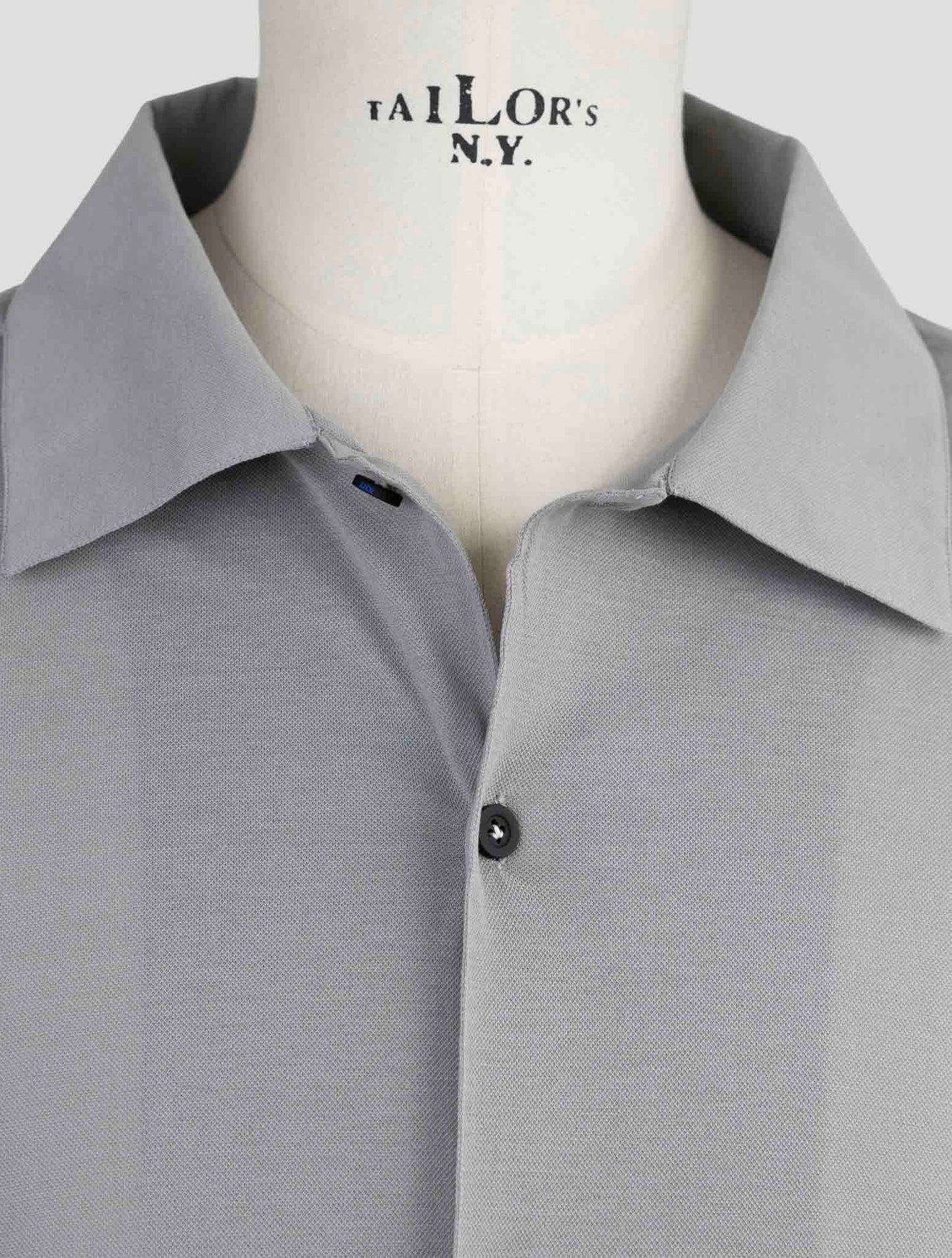 Kiton Knt Gray Cotton Shirt