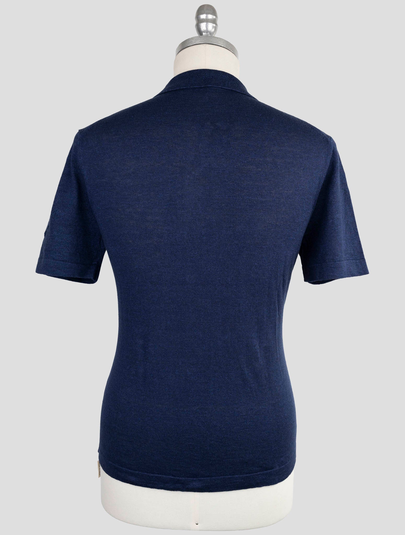 Kiton Knt Blue Linen Cotton Shirt