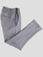 Kiton Knt Gray Cotton Jogging Cargo Pants