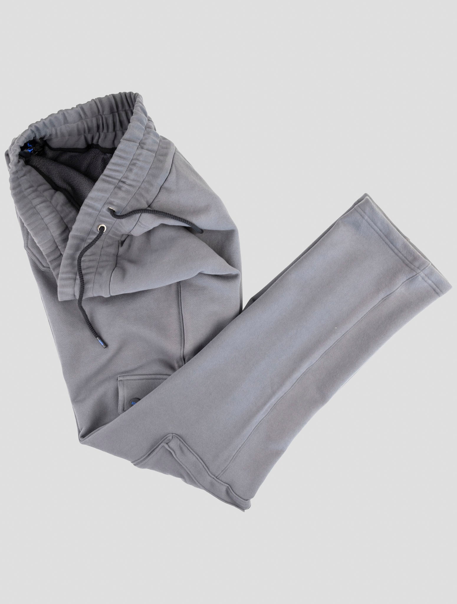 Kiton Knt Gray Cotton Jogging Cargo Pants