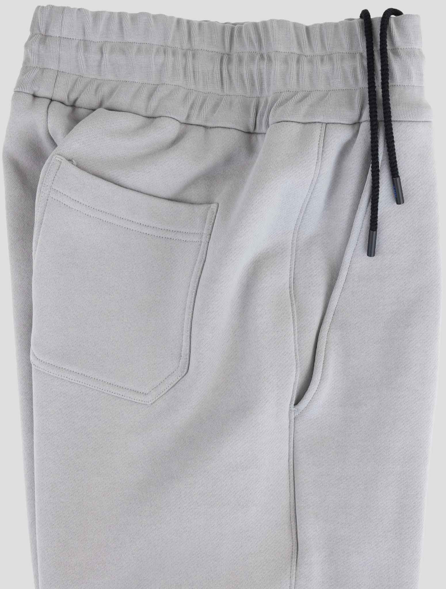 Kiton Knt Gray Cotton Jogging Cargo Pants