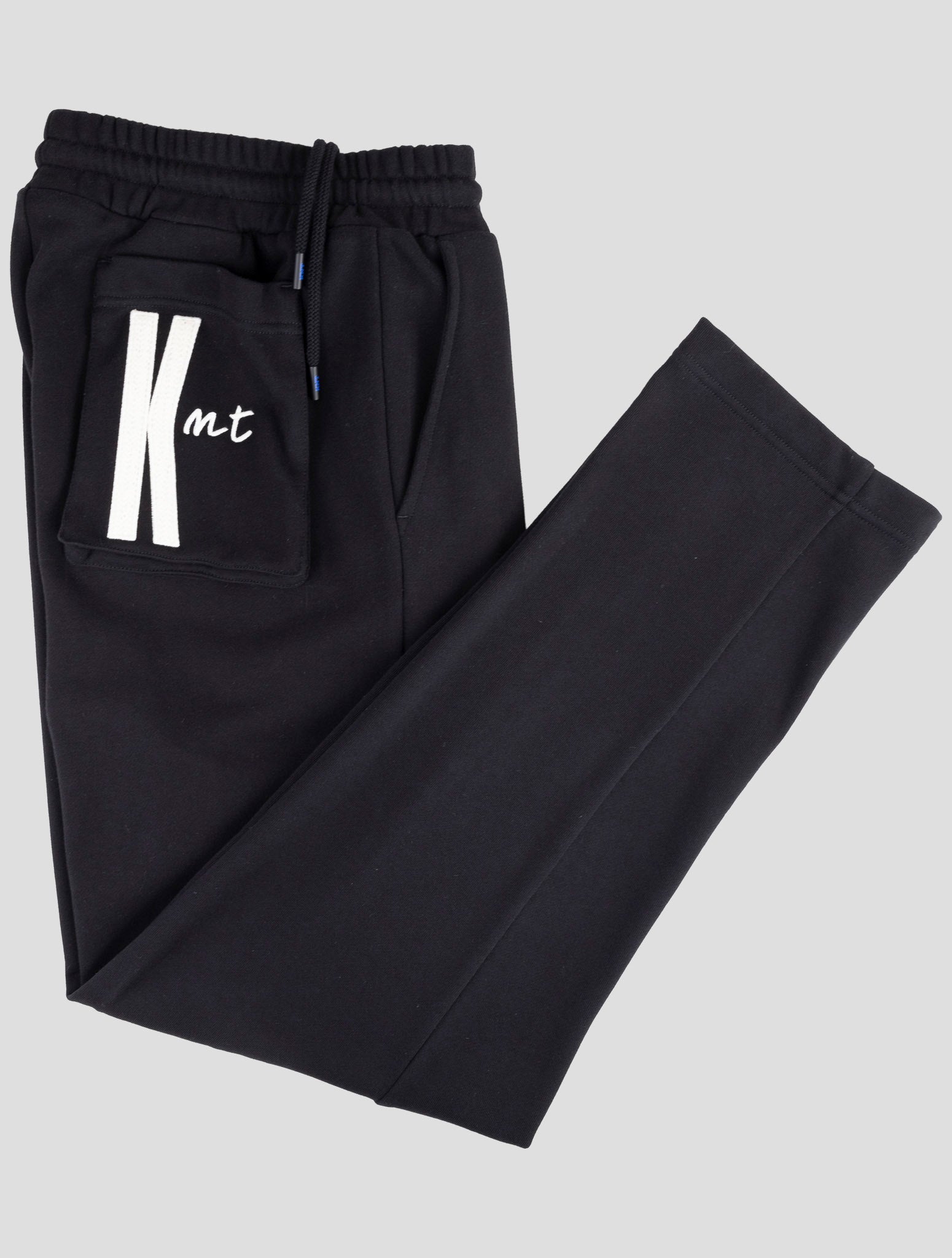 Kiton Knt Black Cotton Jogging Pants