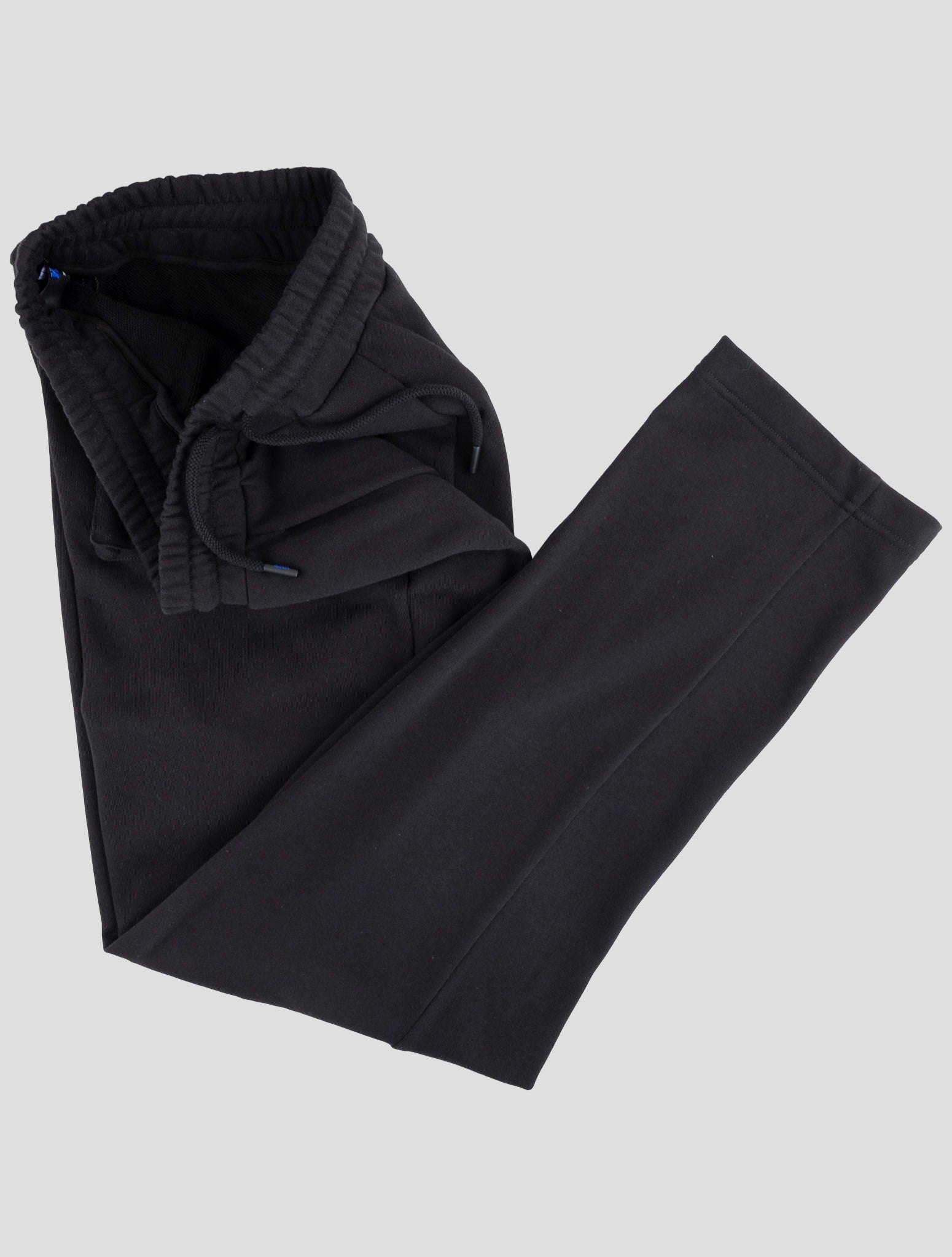 Kiton Knt Black Cotton Jogging Pants