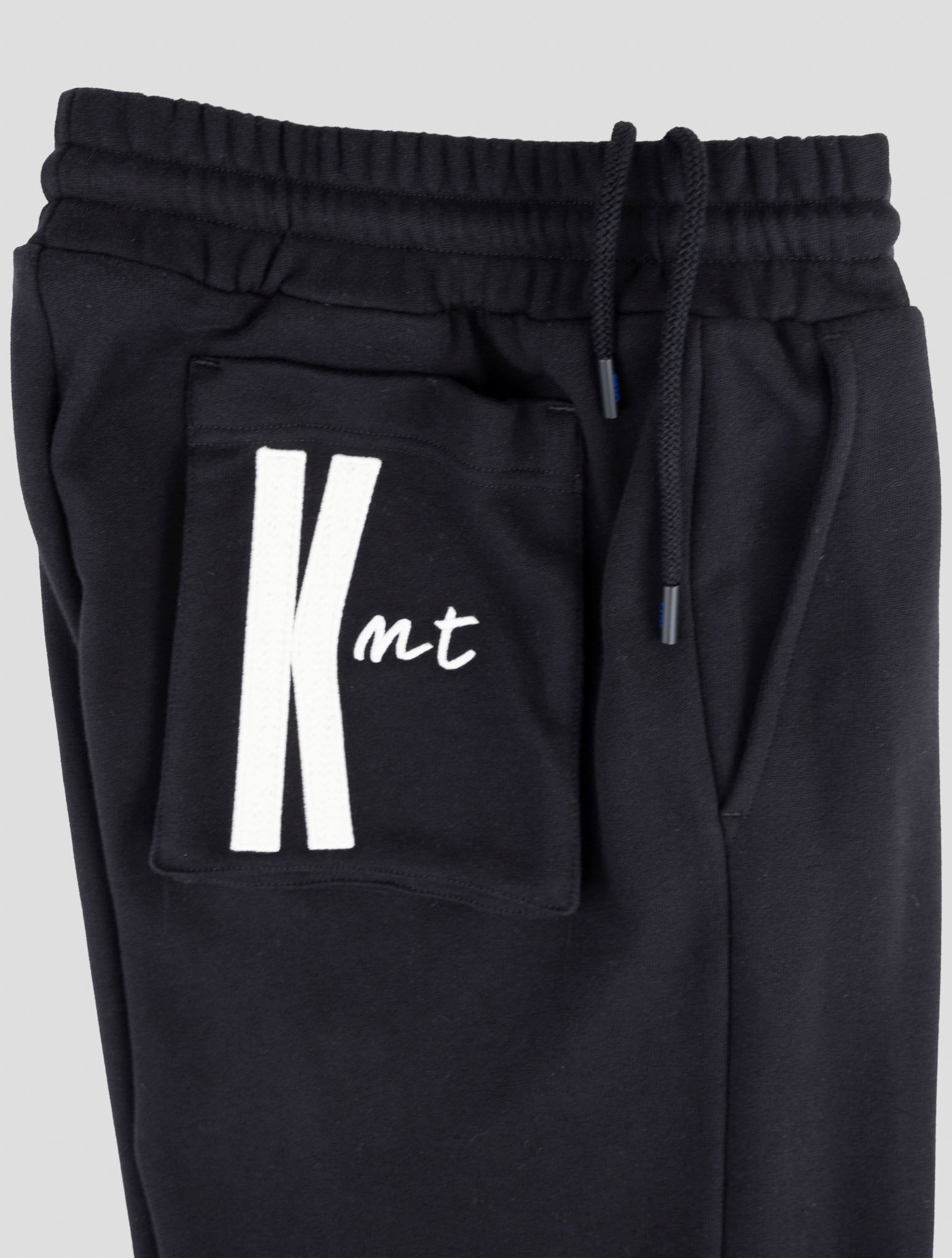 Kiton Knt Black Cotton Jogging Pants