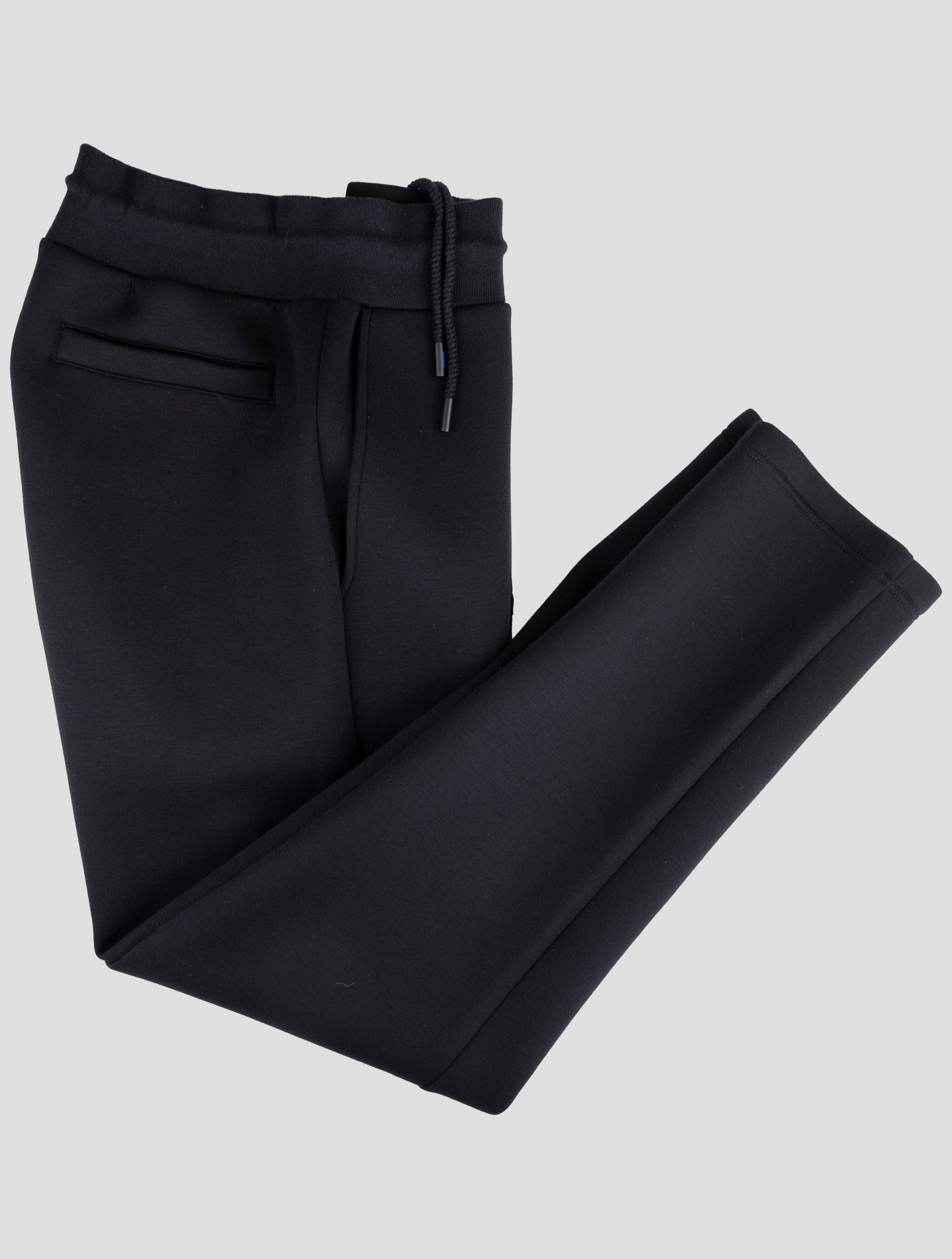 Kiton Knt Black Viscose Ea Jogging Pants