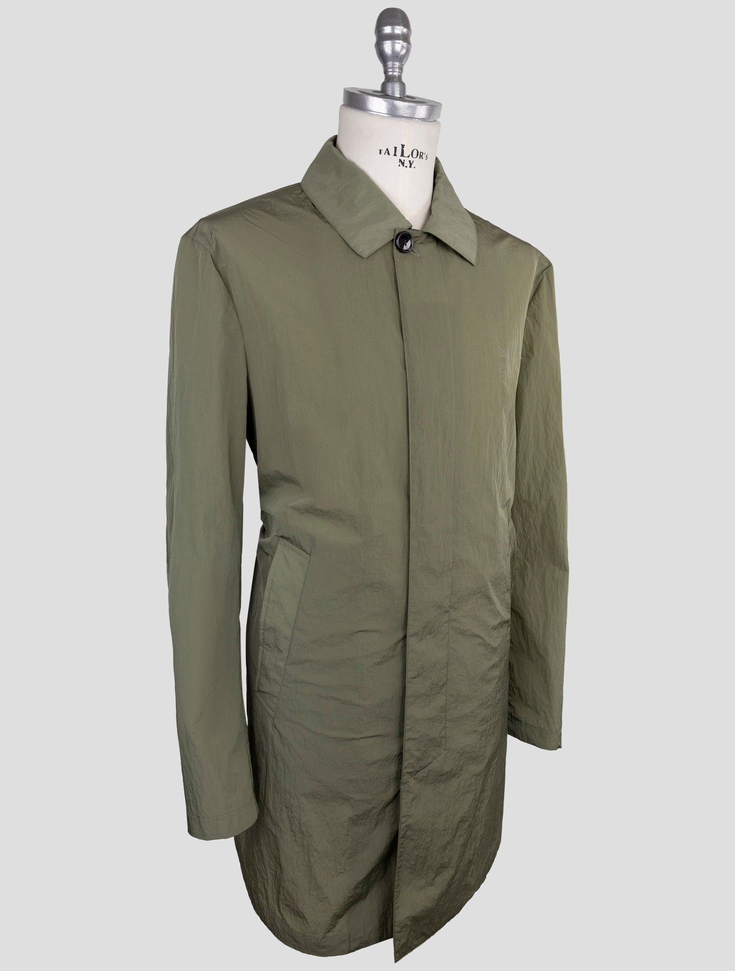 Kiton Knt Green Pa Overcoat