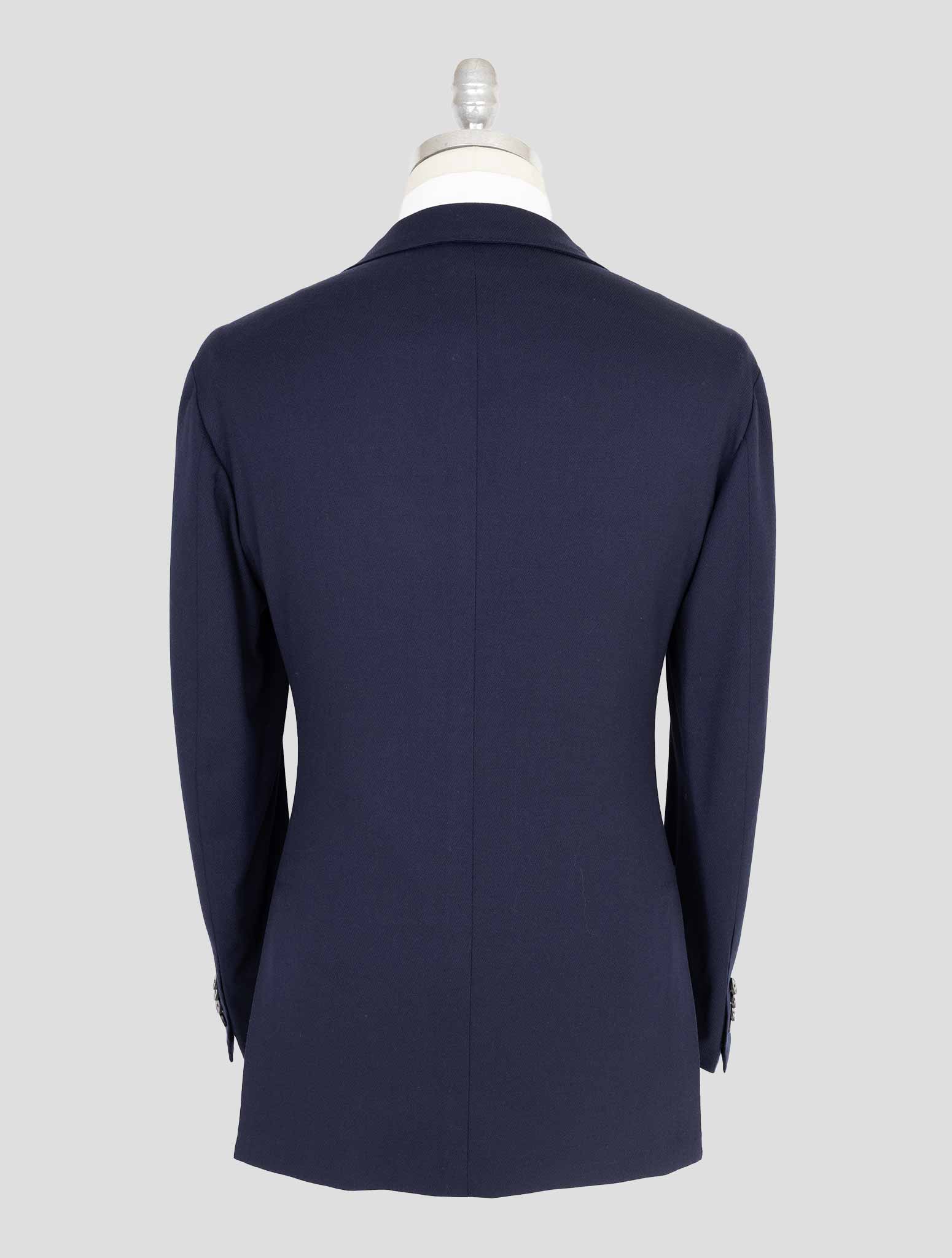 Kiton Knt Blue Virgin Wool Ea Suit