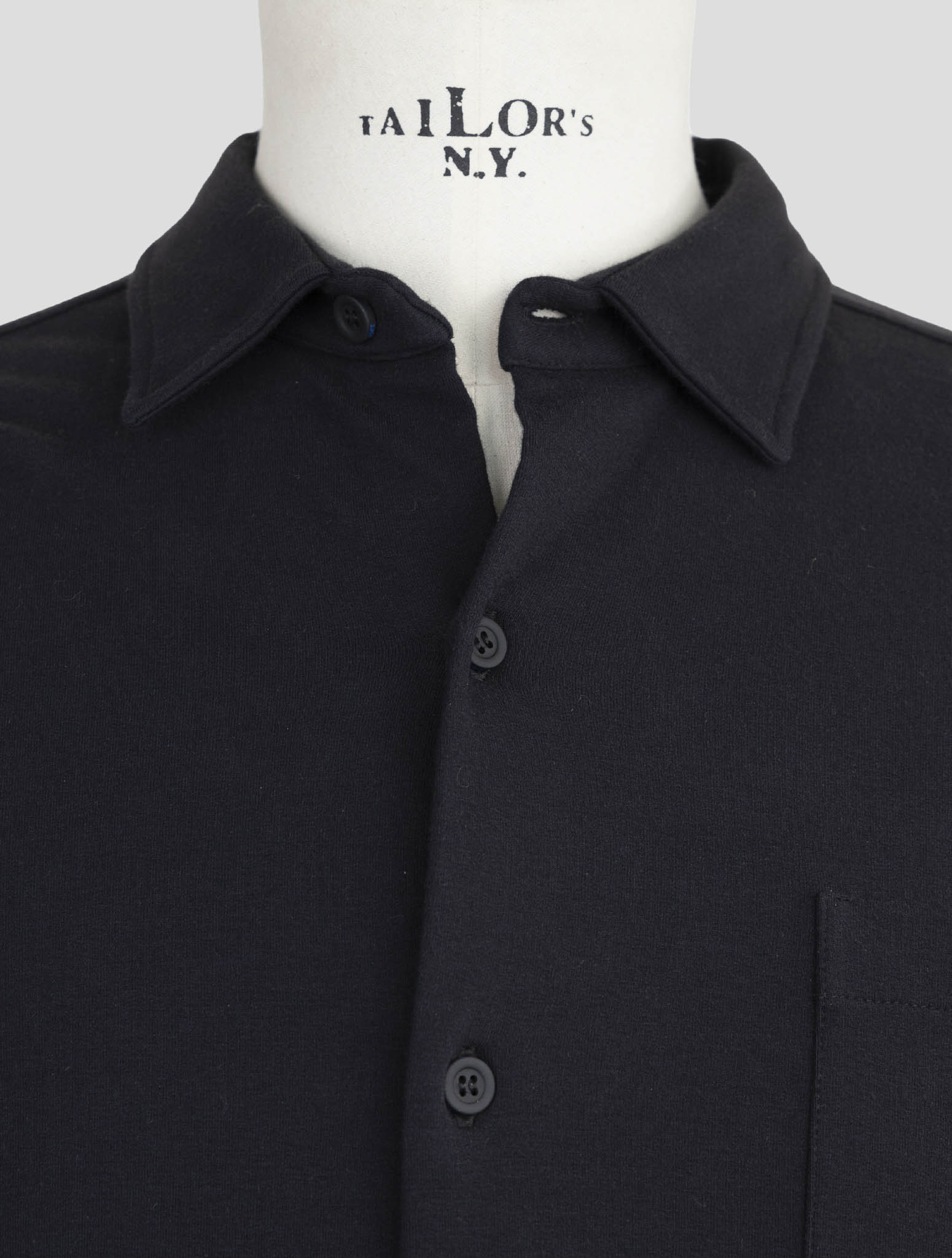 Kiton Knt Blue Cotton Ea Shirt