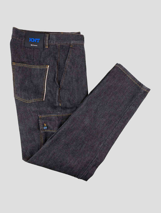 Kiton Knt Dark Gray Cotton Pe Cargo Jeans