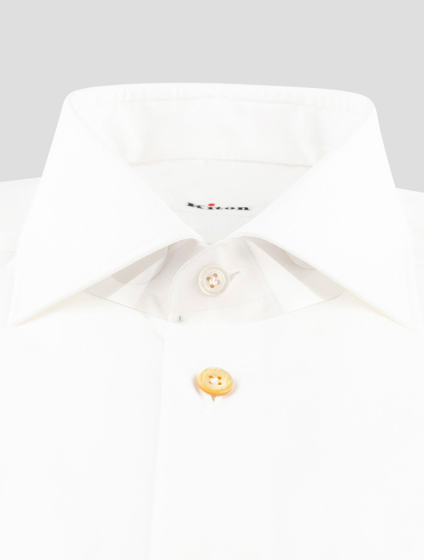 Kiton White Cotton Shirt