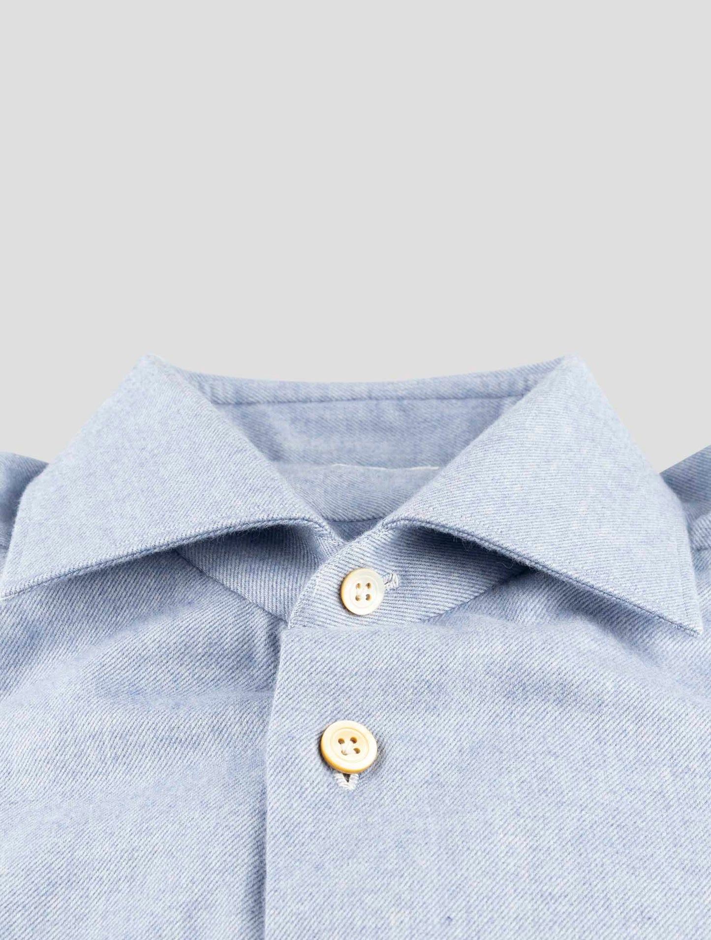 Kiton Light Blue Cotton Shirt