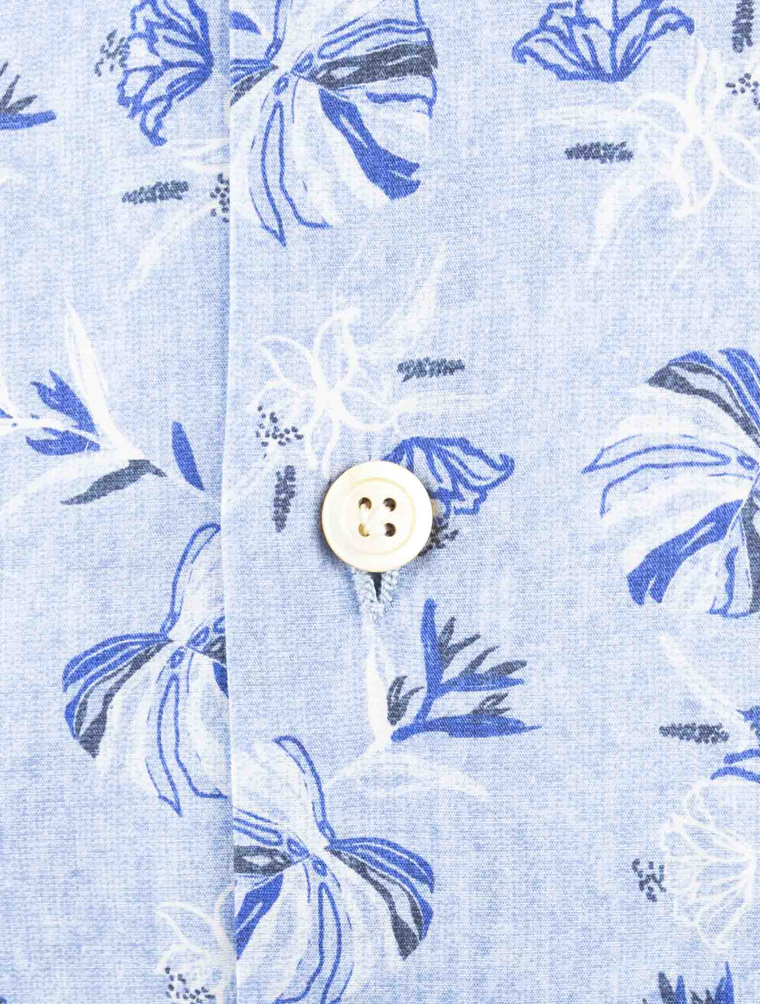 Kiton Light Blue Cotton Ea Shirt