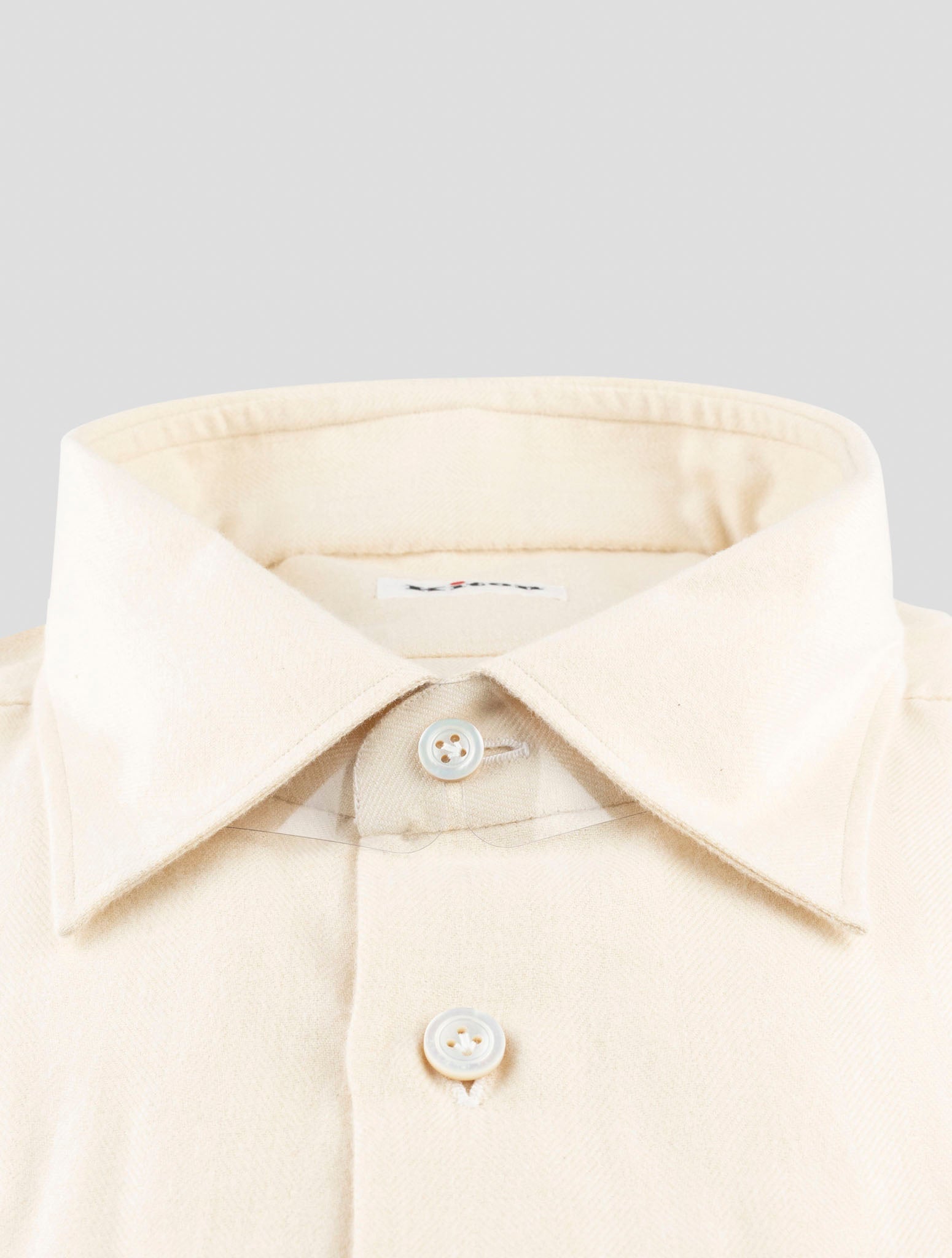 Kiton Beige Cotton Shirt