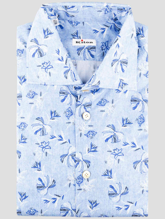 Kiton Multicolor Cotton Shirt