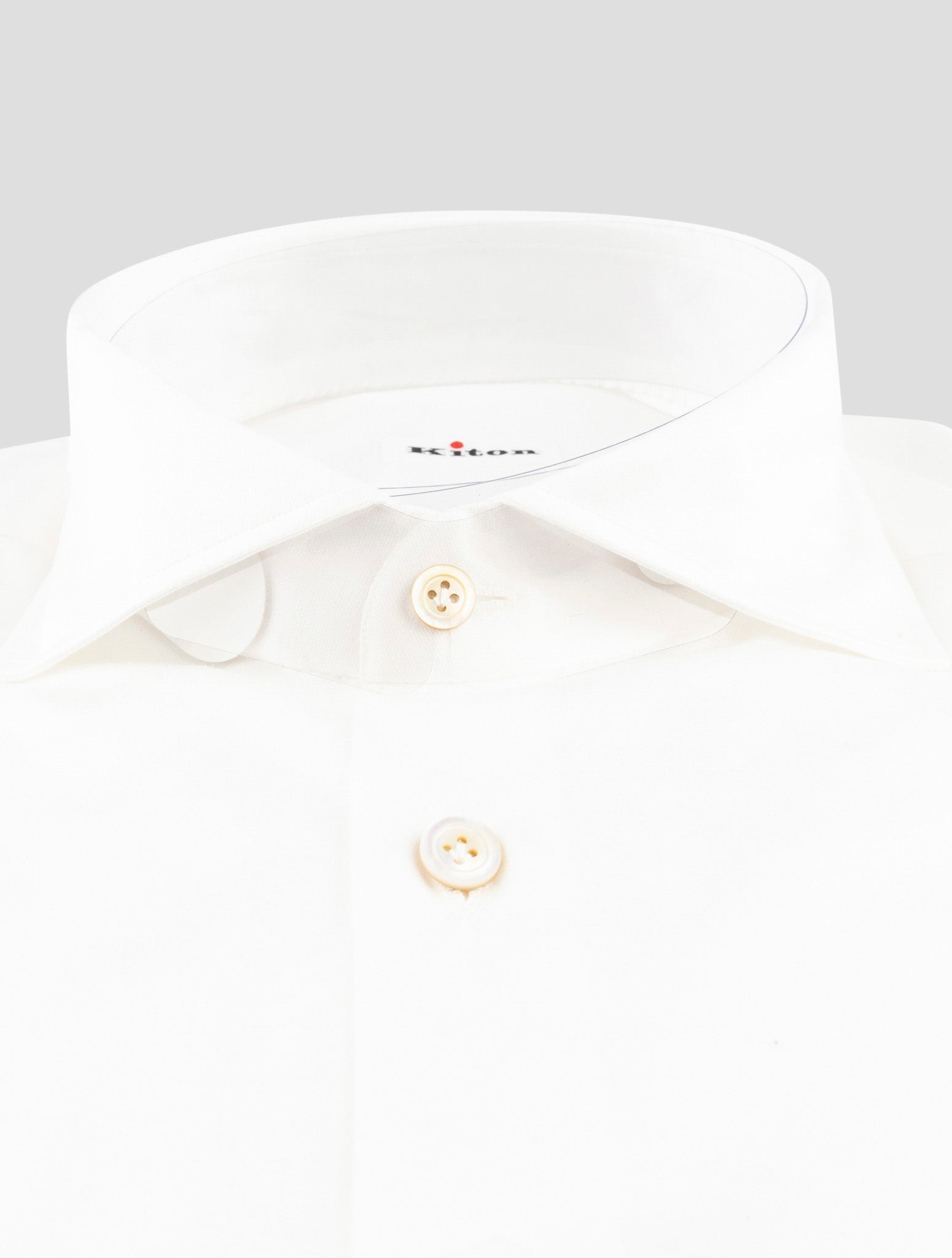 Kiton White Cotton Shirt