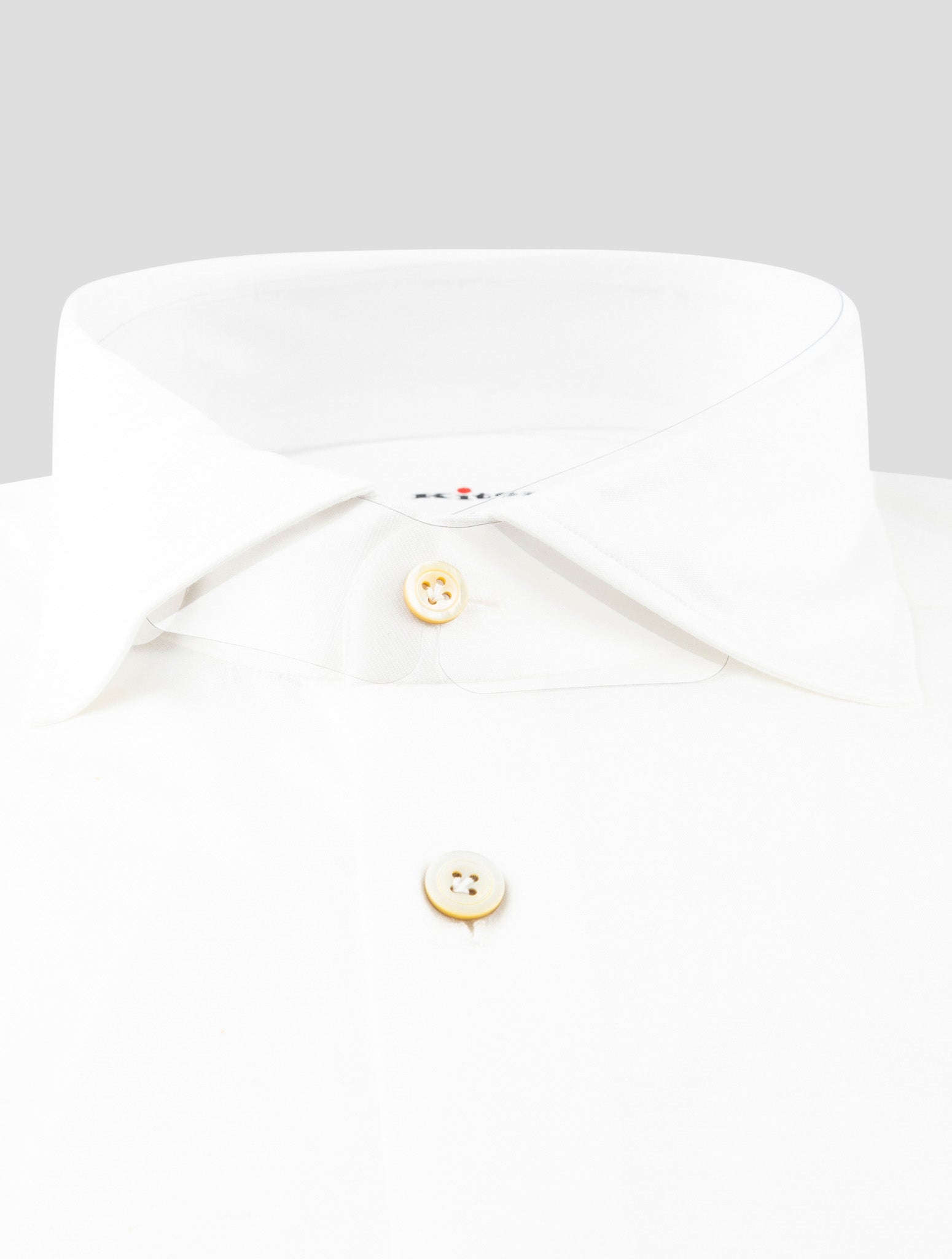 Kiton White Cotton Shirt