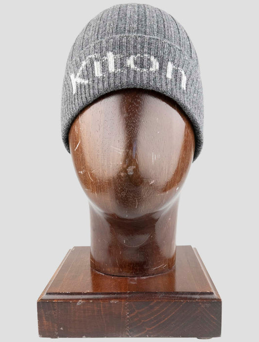 Kiton Gray Cashmere Beanie Hat