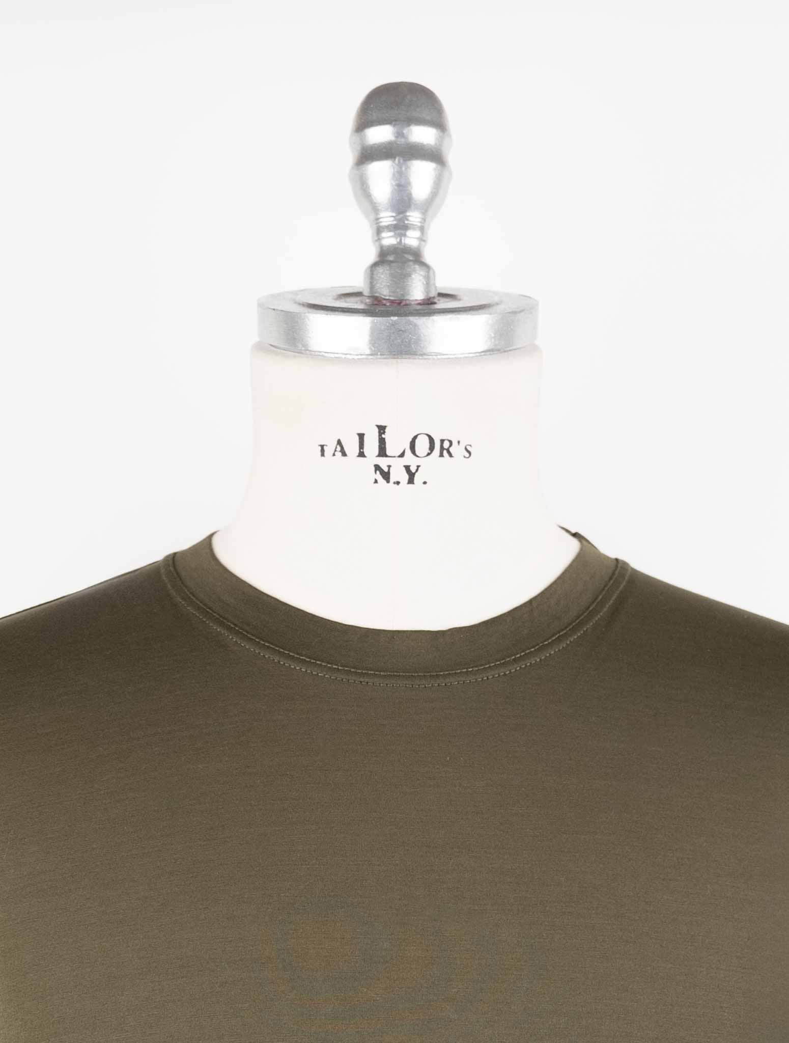 Kiton Green Cotton T-Shirt