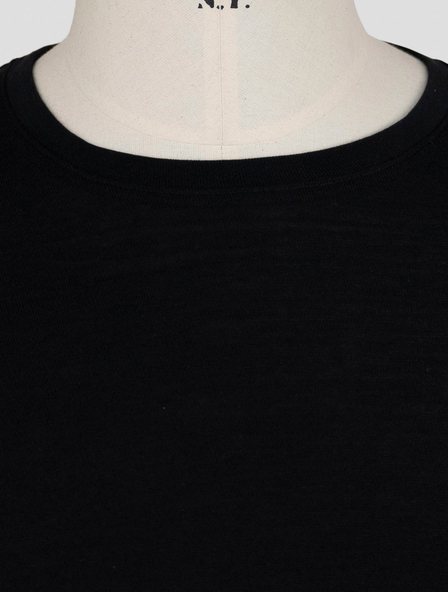 Kiton Knt Black Cotton Sweater Crewneck