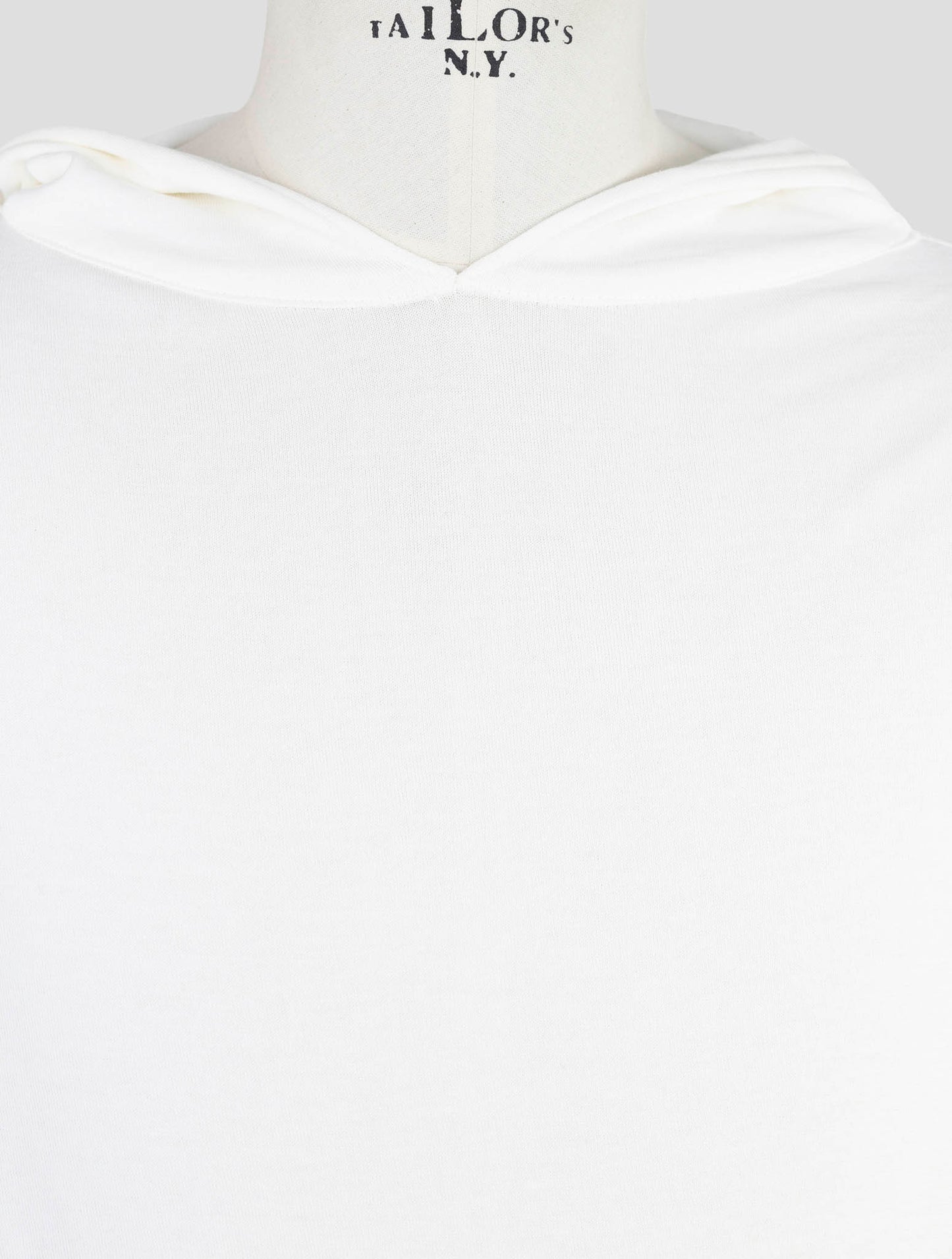 Kiton Knt White Cotton Sweater Hoodie