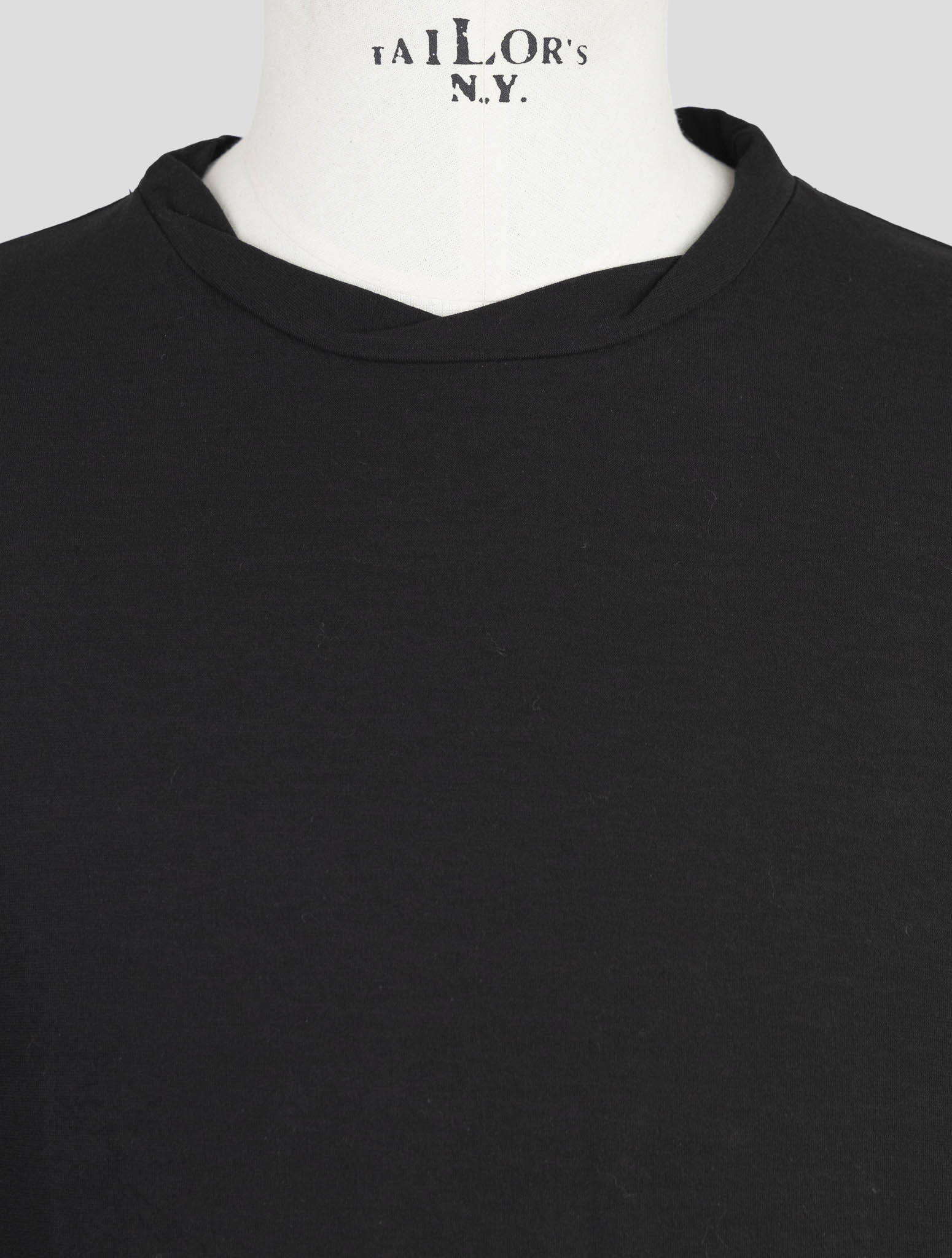 Kiton Knt Black Cotton Sweater Crewneck