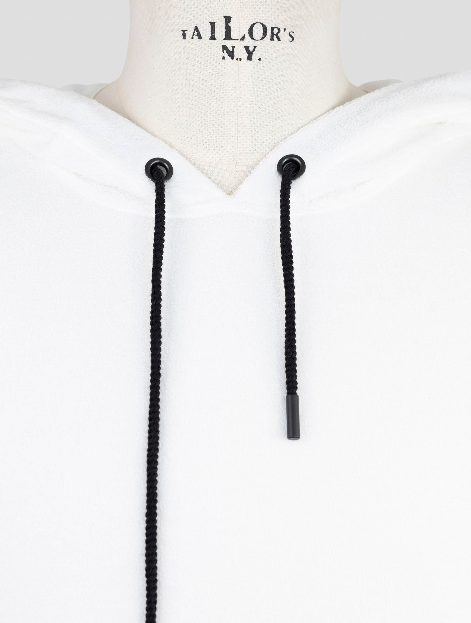 Kiton Knt White Cotton Gilet Hoodie