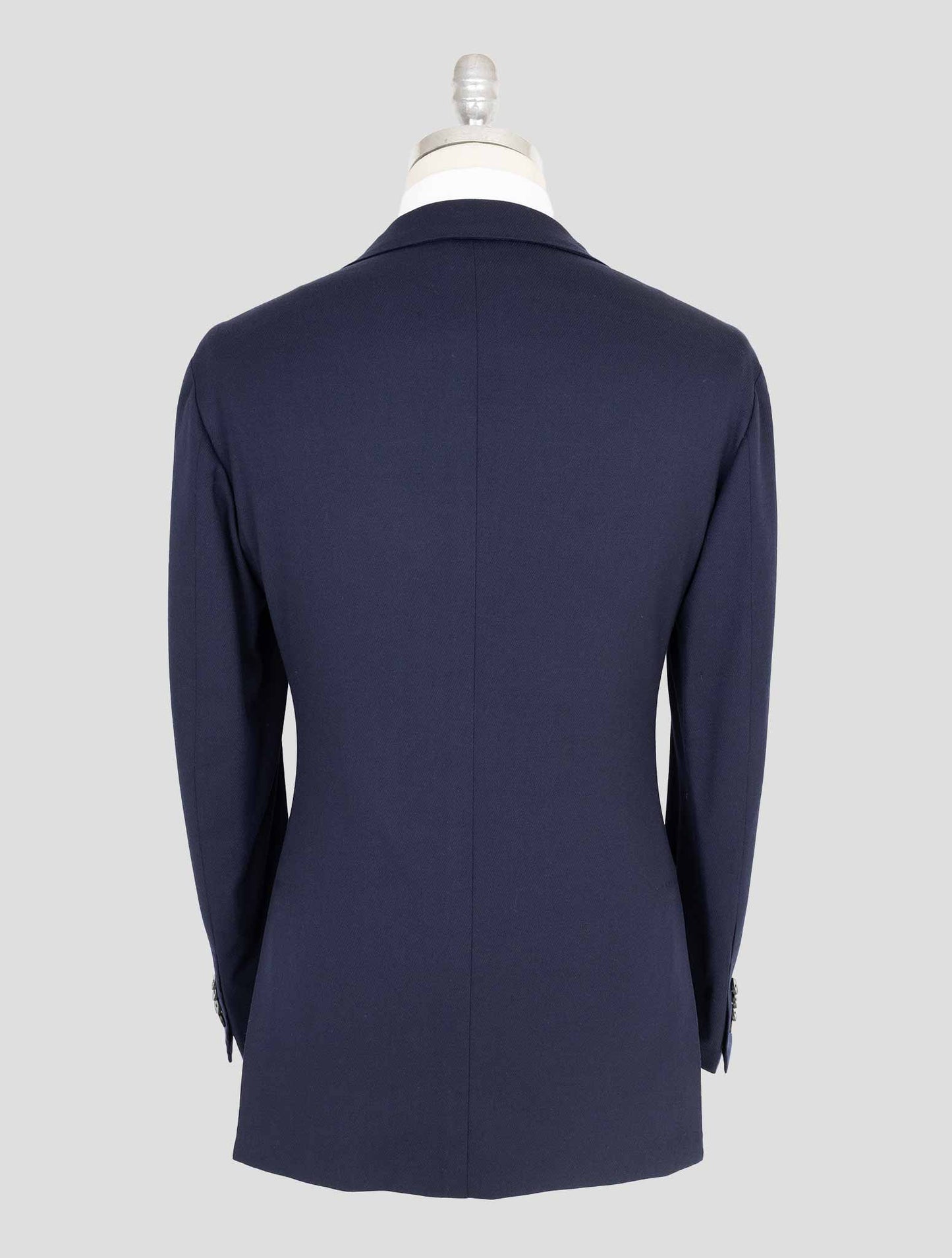 Kiton Knt Blue Wool Double Breasted Suit