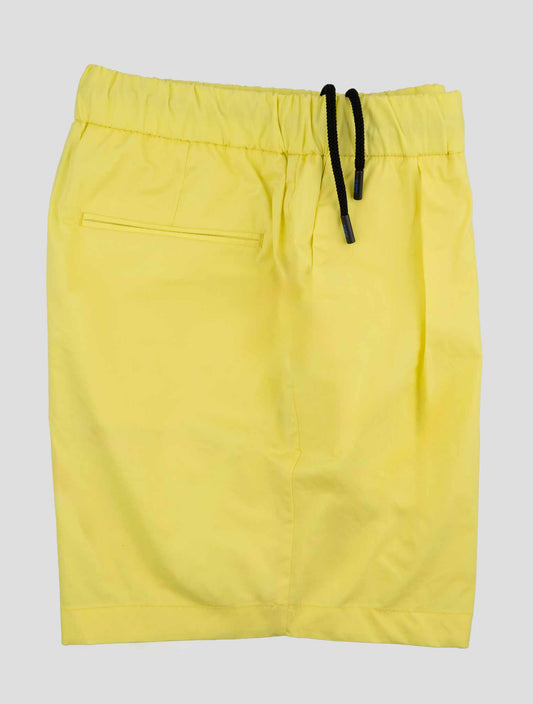 Kiton Knt Yellow Cotton Short Pants