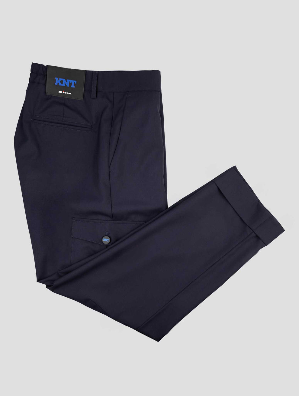 Kiton KNT Blue Wool Cargo Pants - image 1